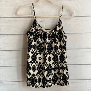 LOFT Printed Linen blend tank Top